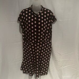 Boden - mini button down cap sleeve dress